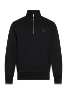 Fred Perry Half Zip Sweatshirt Svart