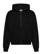 Weekday Loose Fit Zip Hoodie Svart