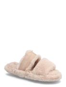 Tommy Hilfiger Hilfiger Fur Slipper Kräm