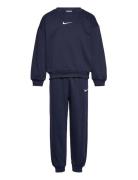 Nike F8-Fleece Pant Set Marinblå