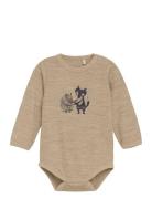 CeLaVi Body Ls, Solid W. Print Beige